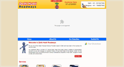 Desktop Screenshot of delhihubliroadways.com