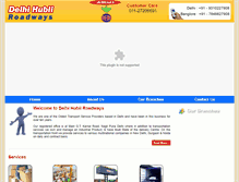 Tablet Screenshot of delhihubliroadways.com